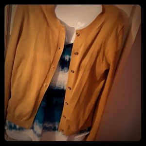 Loft cardigan xs yellow new top trades ok